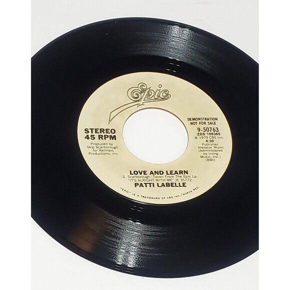 Patti LaBelle 45 RPM Promo Vinyl – Don’t Make Your Angel Cry / Love Learn - Picture 2 of 11